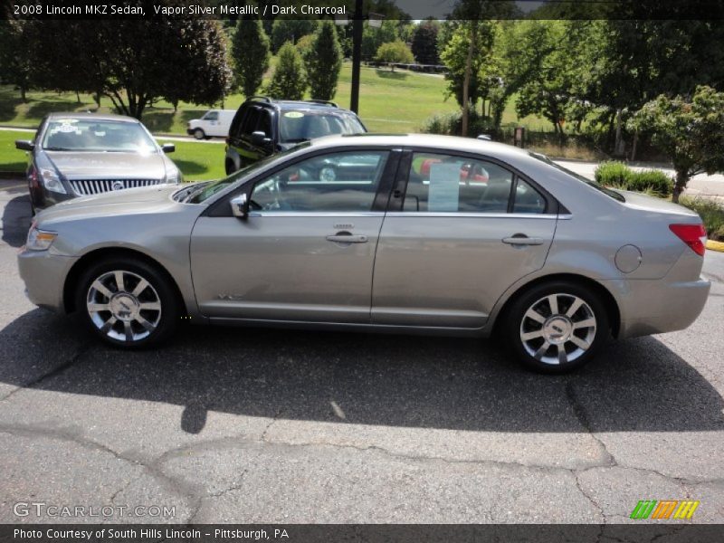 Vapor Silver Metallic / Dark Charcoal 2008 Lincoln MKZ Sedan