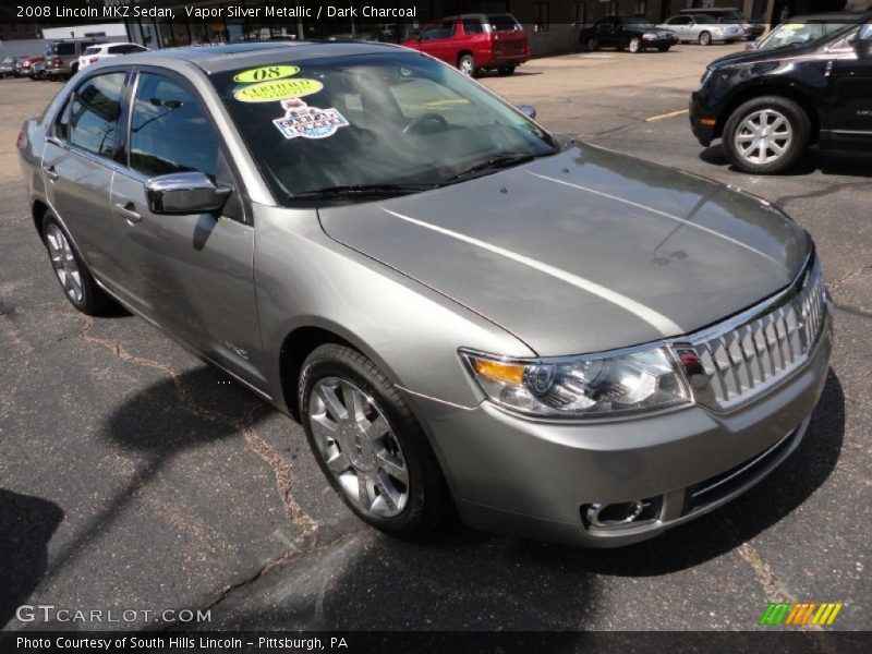 Vapor Silver Metallic / Dark Charcoal 2008 Lincoln MKZ Sedan