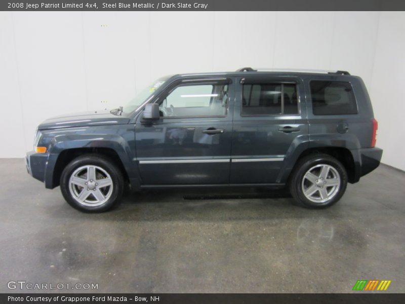 Steel Blue Metallic / Dark Slate Gray 2008 Jeep Patriot Limited 4x4