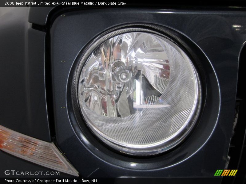 Steel Blue Metallic / Dark Slate Gray 2008 Jeep Patriot Limited 4x4