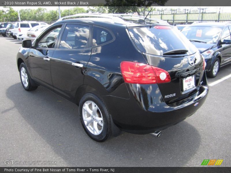 Wicked Black / Black 2010 Nissan Rogue SL AWD