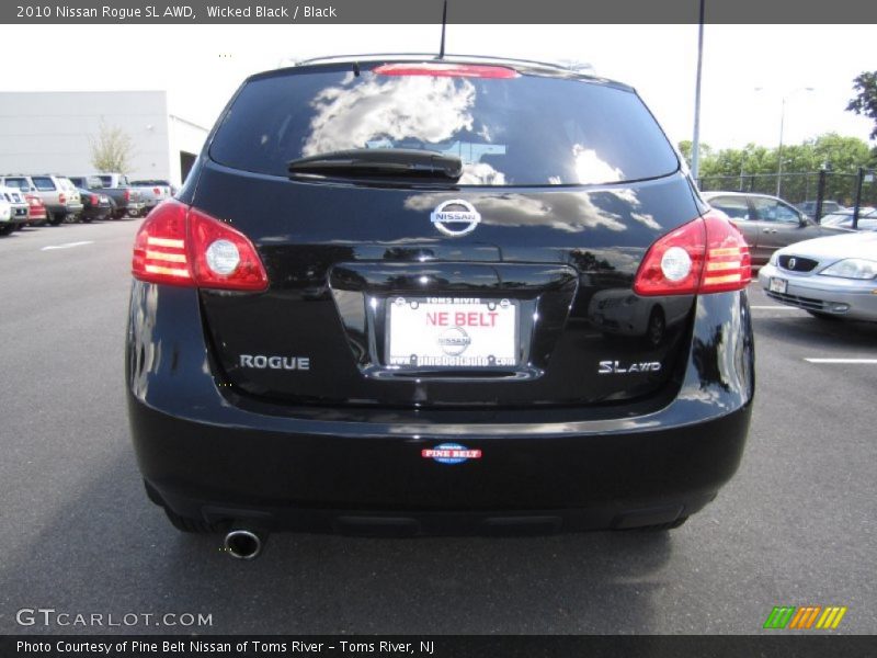 Wicked Black / Black 2010 Nissan Rogue SL AWD