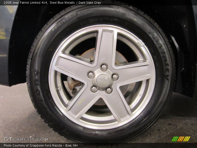 Steel Blue Metallic / Dark Slate Gray 2008 Jeep Patriot Limited 4x4