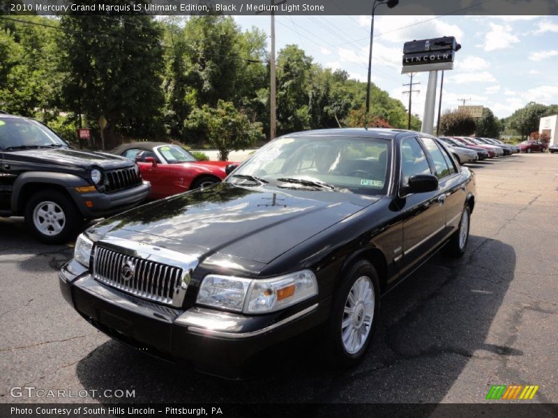 Black / Medium Light Stone 2010 Mercury Grand Marquis LS Ultimate Edition