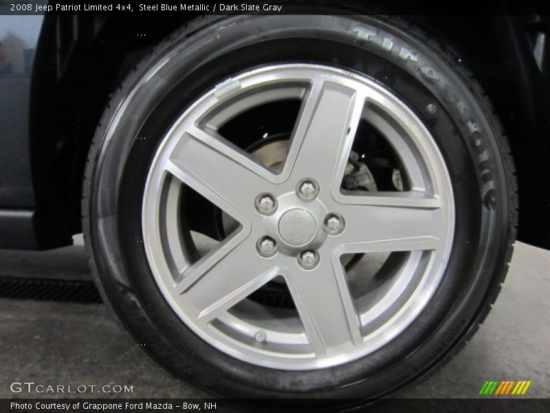 Steel Blue Metallic / Dark Slate Gray 2008 Jeep Patriot Limited 4x4