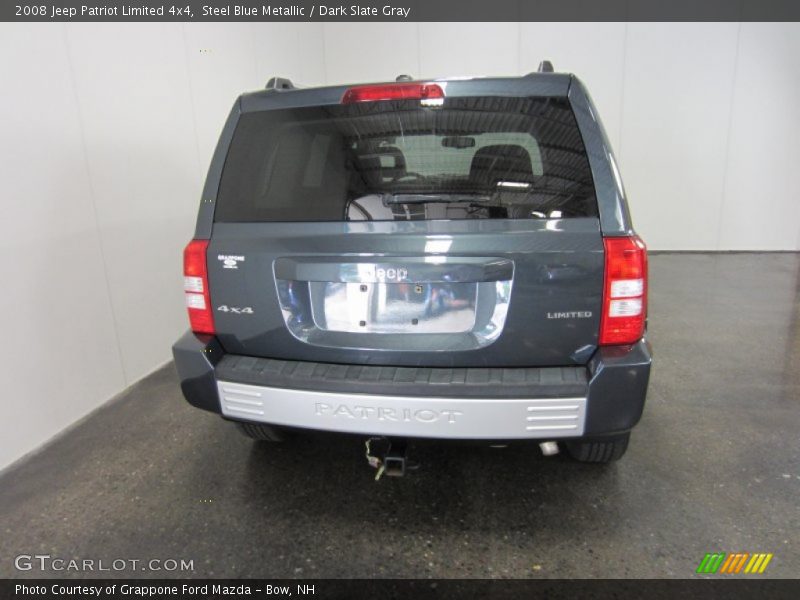 Steel Blue Metallic / Dark Slate Gray 2008 Jeep Patriot Limited 4x4