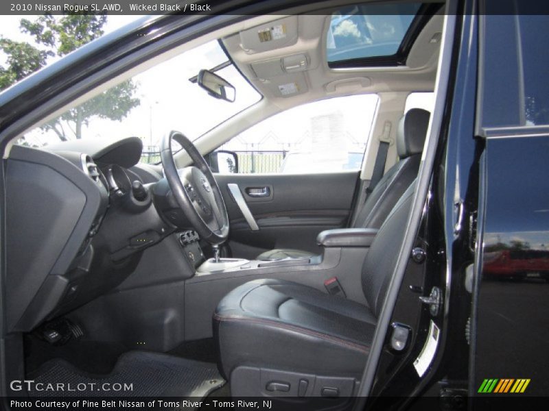 Wicked Black / Black 2010 Nissan Rogue SL AWD