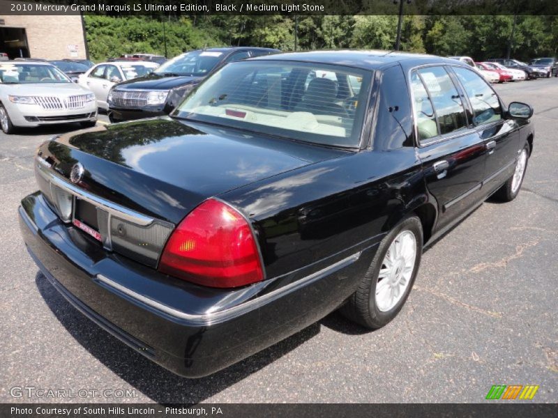 Black / Medium Light Stone 2010 Mercury Grand Marquis LS Ultimate Edition