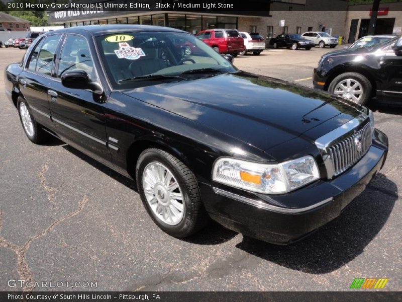 Black / Medium Light Stone 2010 Mercury Grand Marquis LS Ultimate Edition