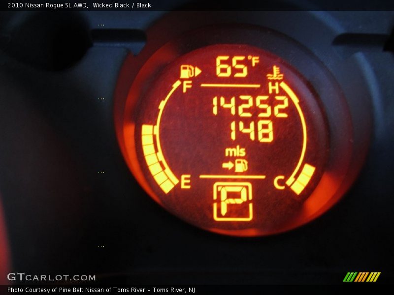 Wicked Black / Black 2010 Nissan Rogue SL AWD