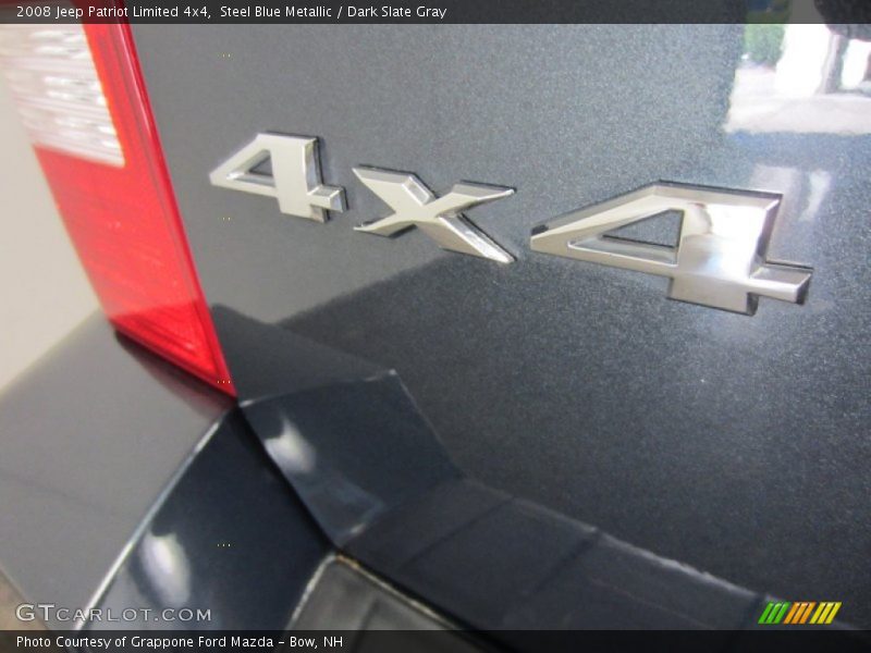 Steel Blue Metallic / Dark Slate Gray 2008 Jeep Patriot Limited 4x4