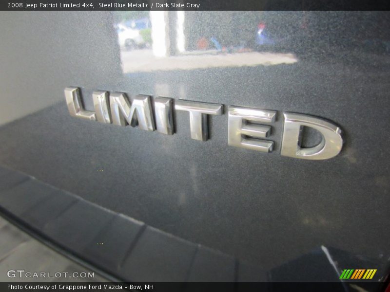 Steel Blue Metallic / Dark Slate Gray 2008 Jeep Patriot Limited 4x4