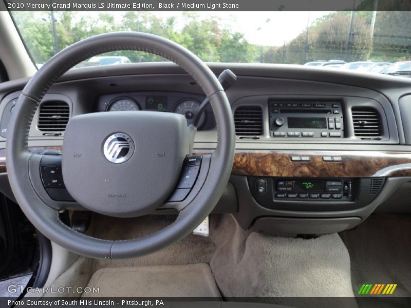 Black / Medium Light Stone 2010 Mercury Grand Marquis LS Ultimate Edition