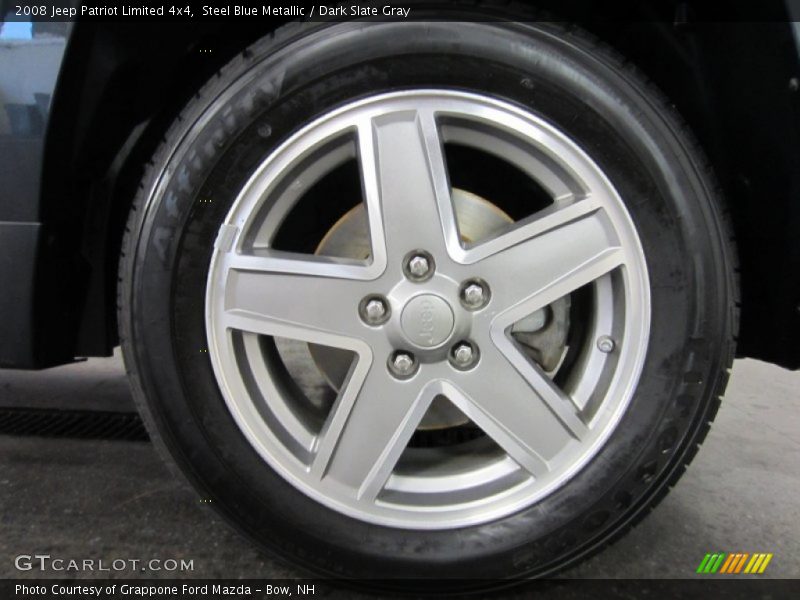 Steel Blue Metallic / Dark Slate Gray 2008 Jeep Patriot Limited 4x4