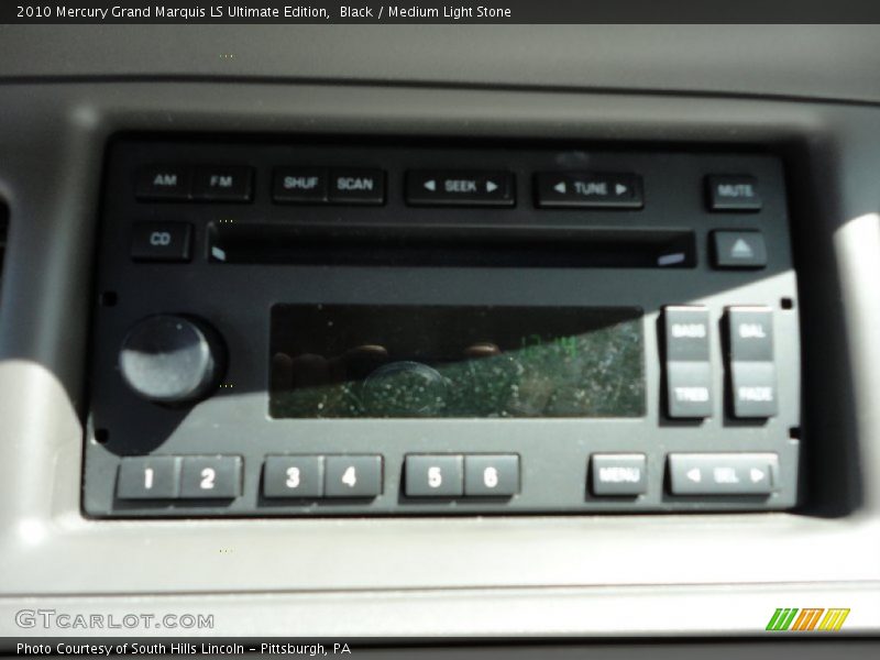 Black / Medium Light Stone 2010 Mercury Grand Marquis LS Ultimate Edition
