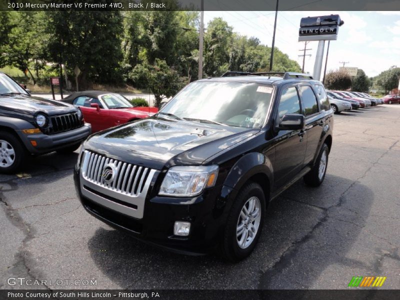 Black / Black 2010 Mercury Mariner V6 Premier 4WD