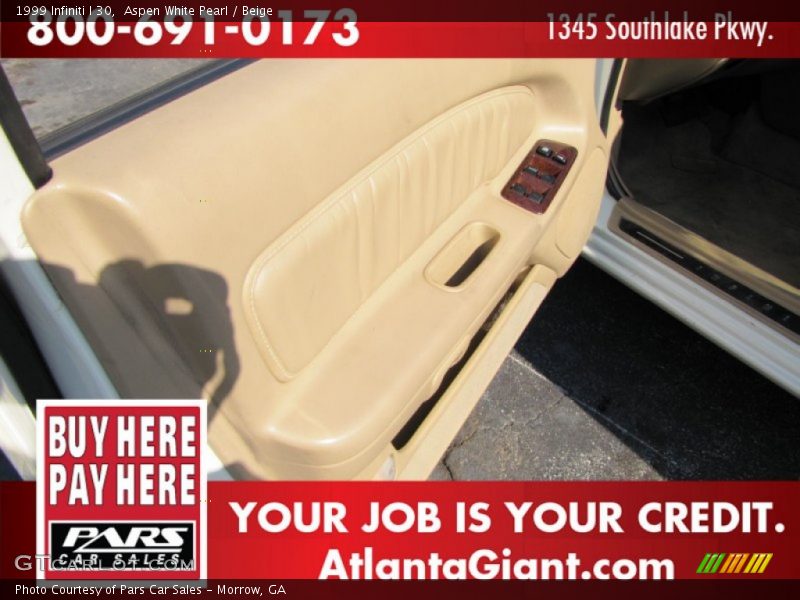 Aspen White Pearl / Beige 1999 Infiniti I 30