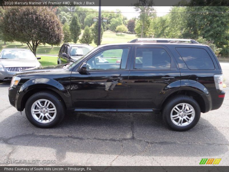 Black / Black 2010 Mercury Mariner V6 Premier 4WD