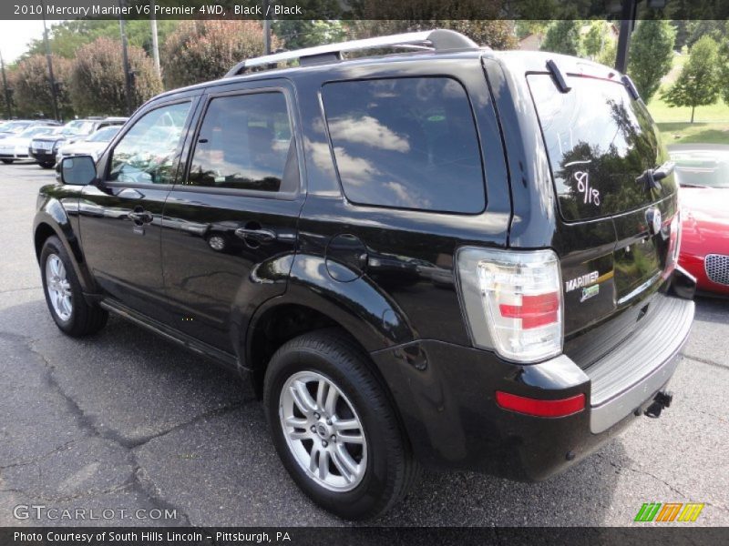 Black / Black 2010 Mercury Mariner V6 Premier 4WD