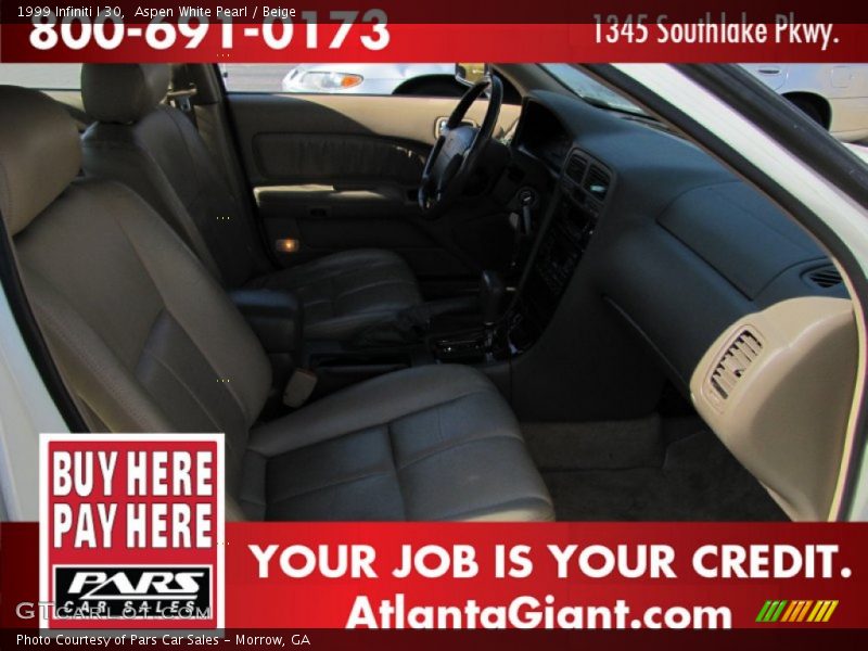 Aspen White Pearl / Beige 1999 Infiniti I 30