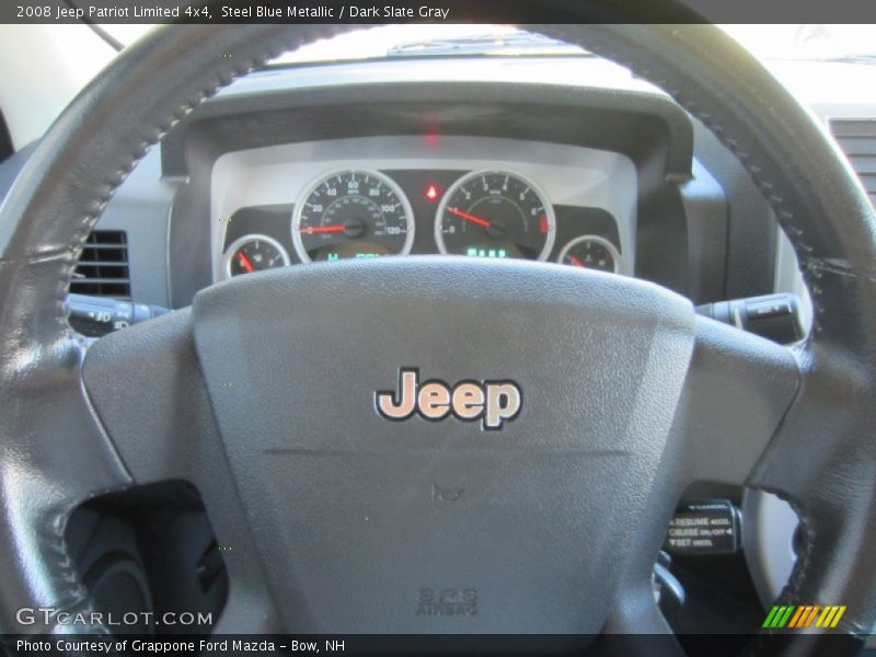 Steel Blue Metallic / Dark Slate Gray 2008 Jeep Patriot Limited 4x4