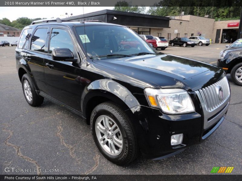 Black / Black 2010 Mercury Mariner V6 Premier 4WD