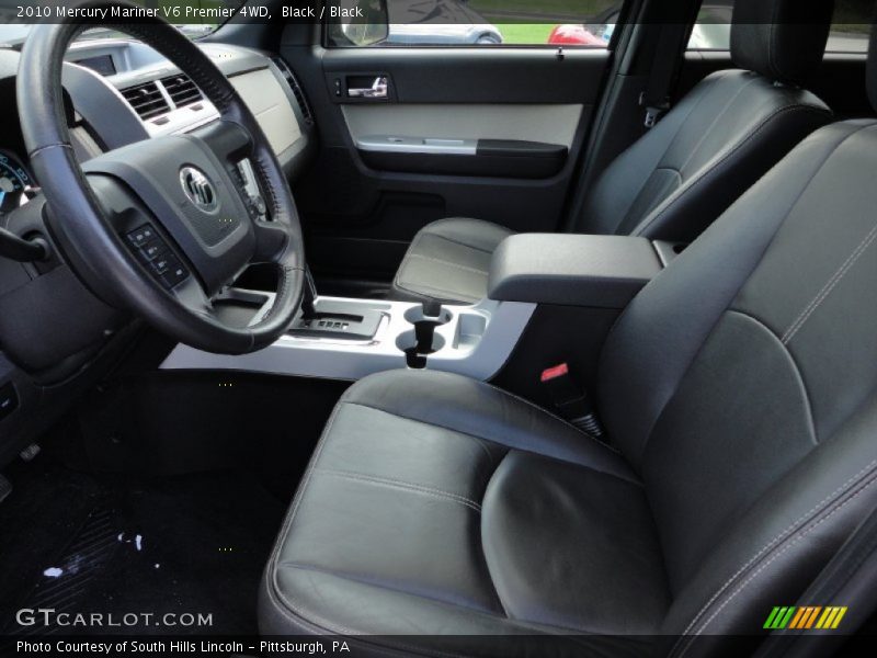 Black / Black 2010 Mercury Mariner V6 Premier 4WD