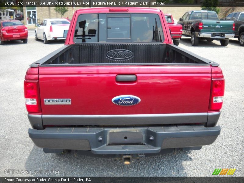 Redfire Metallic / Medium Dark Flint/Red 2008 Ford Ranger FX4 Off-Road SuperCab 4x4