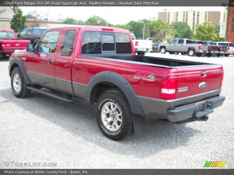 Redfire Metallic / Medium Dark Flint/Red 2008 Ford Ranger FX4 Off-Road SuperCab 4x4