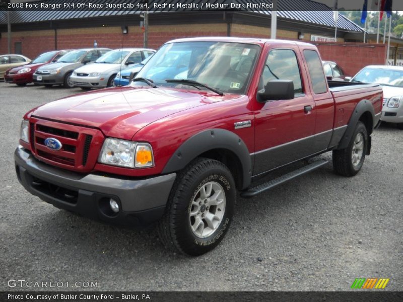 Redfire Metallic / Medium Dark Flint/Red 2008 Ford Ranger FX4 Off-Road SuperCab 4x4