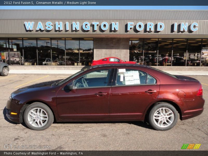 Cinnamon Metallic / Medium Light Stone 2012 Ford Fusion S