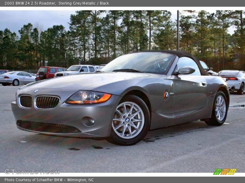 Sterling Grey Metallic / Black 2003 BMW Z4 2.5i Roadster
