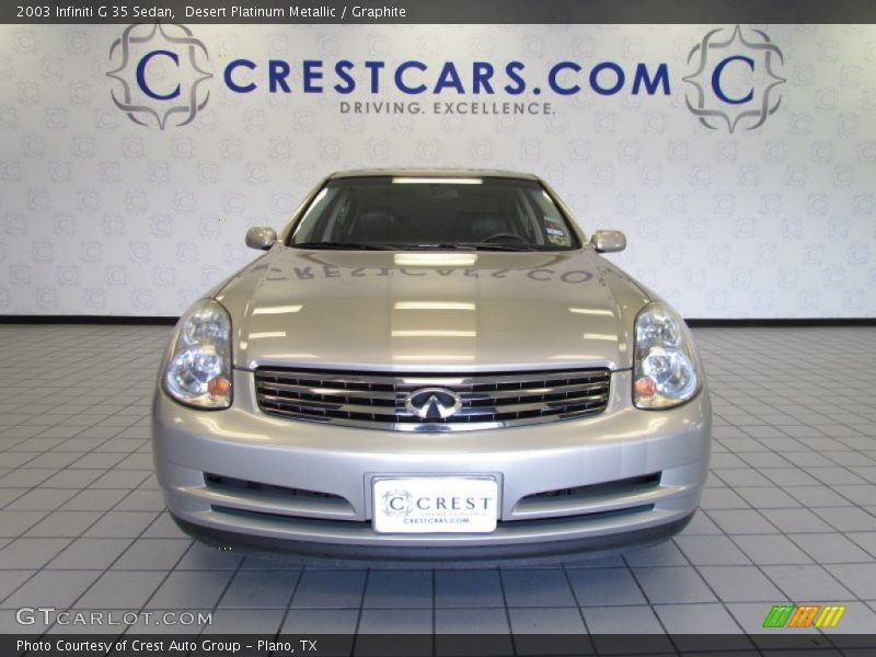 Desert Platinum Metallic / Graphite 2003 Infiniti G 35 Sedan