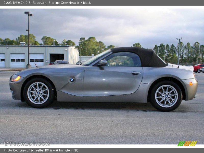 Sterling Grey Metallic / Black 2003 BMW Z4 2.5i Roadster