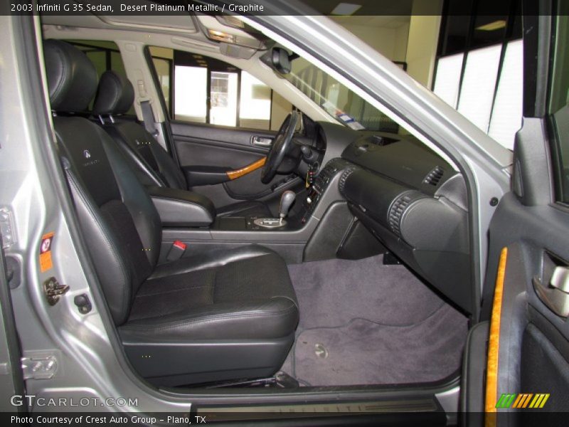 Desert Platinum Metallic / Graphite 2003 Infiniti G 35 Sedan