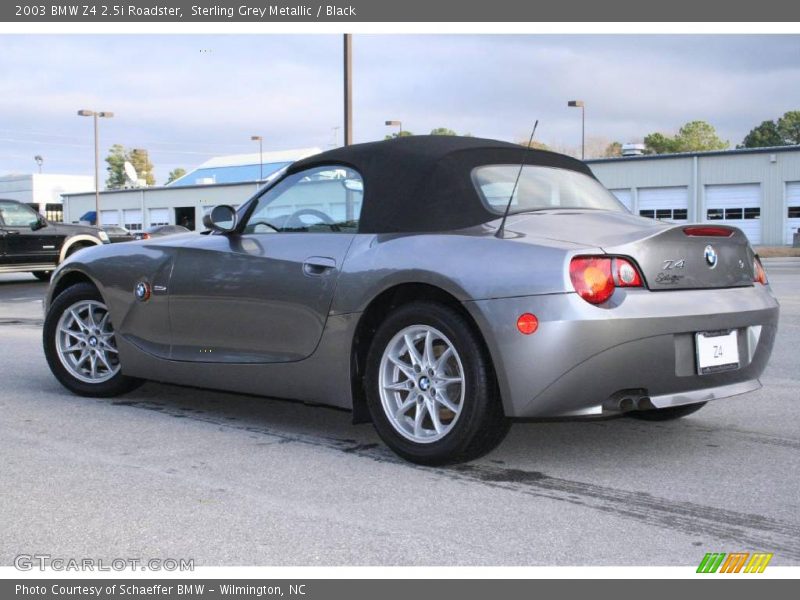 Sterling Grey Metallic / Black 2003 BMW Z4 2.5i Roadster