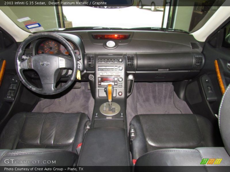 Desert Platinum Metallic / Graphite 2003 Infiniti G 35 Sedan