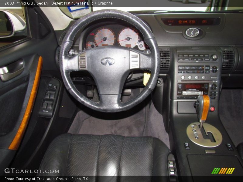 Desert Platinum Metallic / Graphite 2003 Infiniti G 35 Sedan