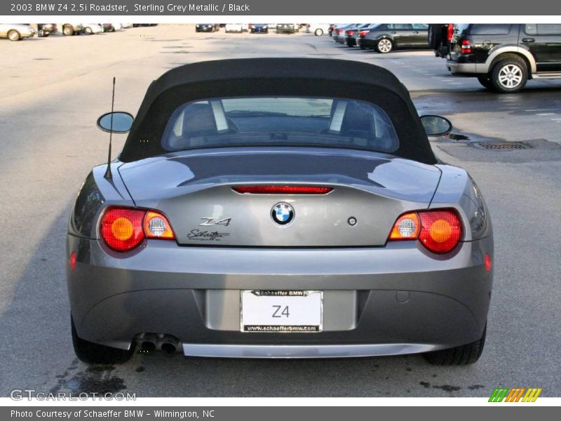 Sterling Grey Metallic / Black 2003 BMW Z4 2.5i Roadster