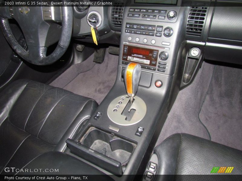Desert Platinum Metallic / Graphite 2003 Infiniti G 35 Sedan