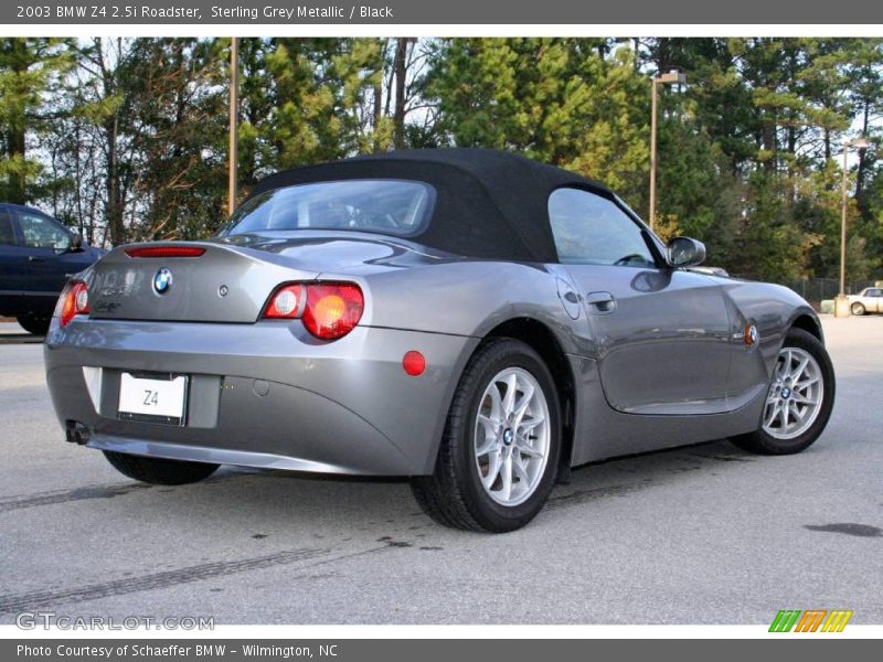 Sterling Grey Metallic / Black 2003 BMW Z4 2.5i Roadster