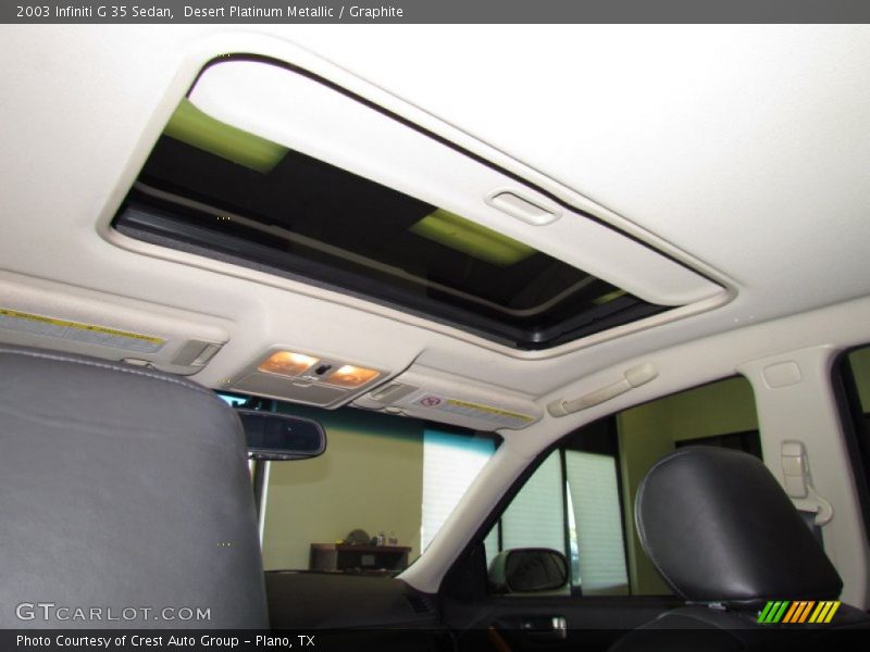 Desert Platinum Metallic / Graphite 2003 Infiniti G 35 Sedan