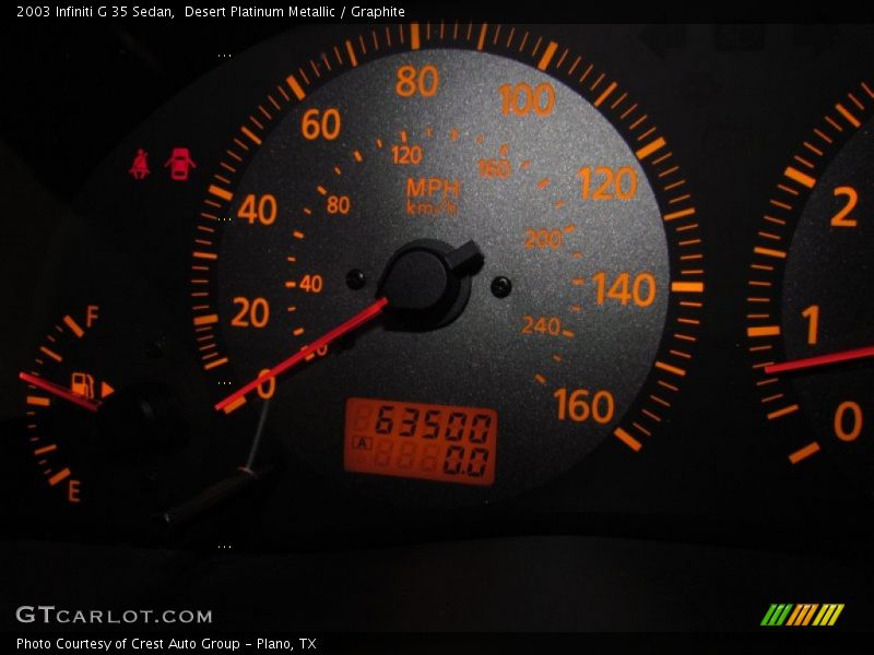 Desert Platinum Metallic / Graphite 2003 Infiniti G 35 Sedan