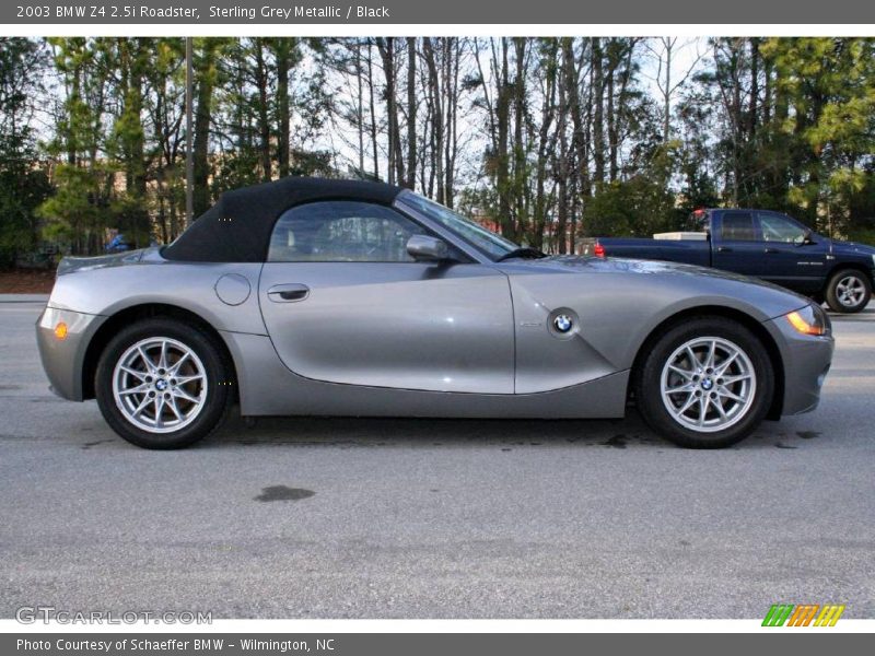 Sterling Grey Metallic / Black 2003 BMW Z4 2.5i Roadster
