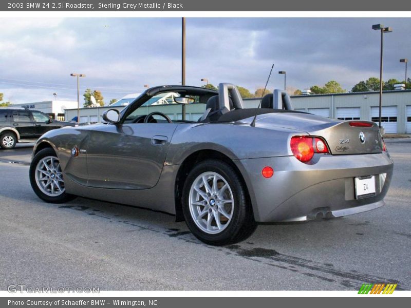 Sterling Grey Metallic / Black 2003 BMW Z4 2.5i Roadster