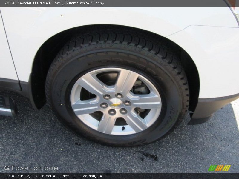 Summit White / Ebony 2009 Chevrolet Traverse LT AWD