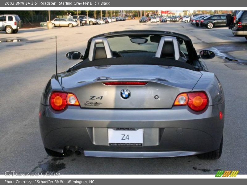 Sterling Grey Metallic / Black 2003 BMW Z4 2.5i Roadster