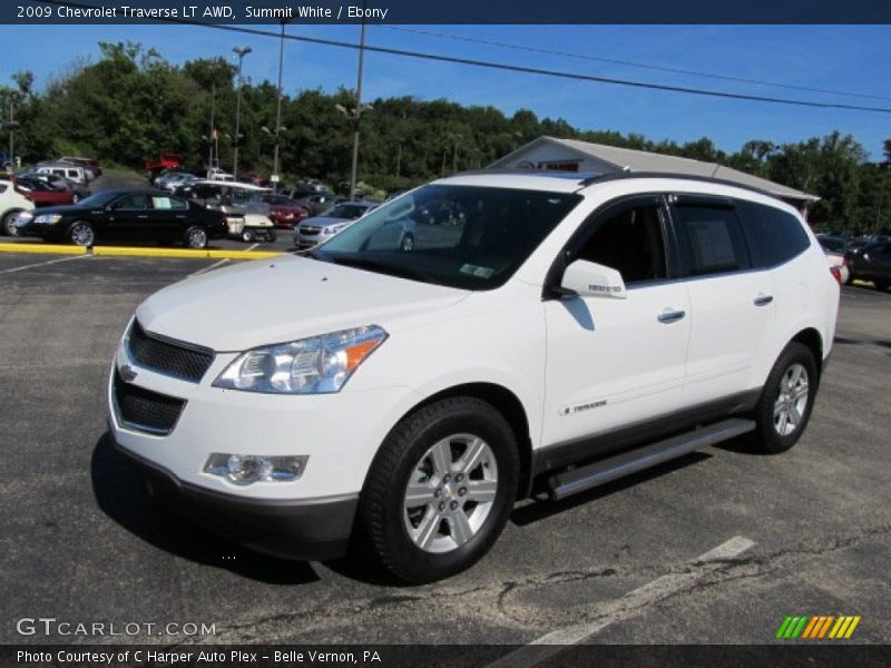 Summit White / Ebony 2009 Chevrolet Traverse LT AWD