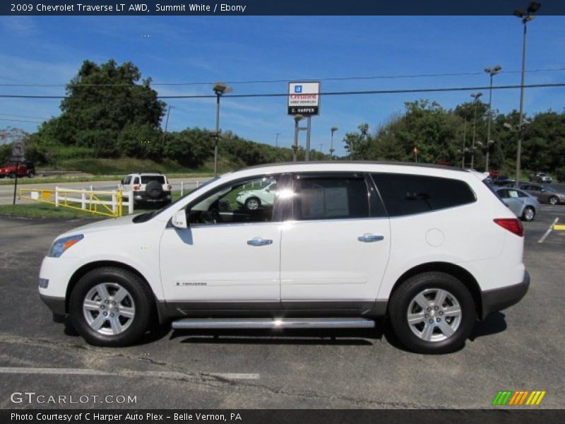 Summit White / Ebony 2009 Chevrolet Traverse LT AWD