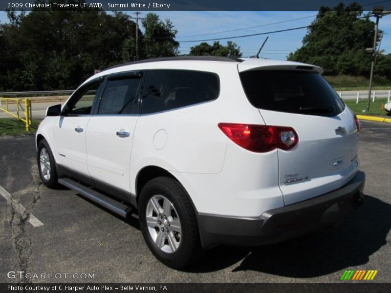 Summit White / Ebony 2009 Chevrolet Traverse LT AWD